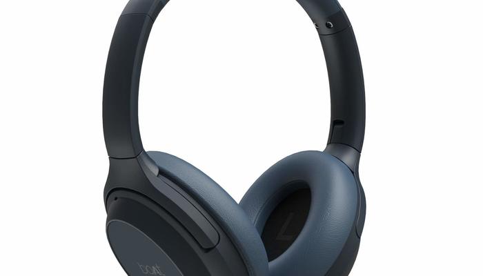 Boat nirvanaa 1007anc wireless bluetooth over the ear headphone with mic  midnight blue 