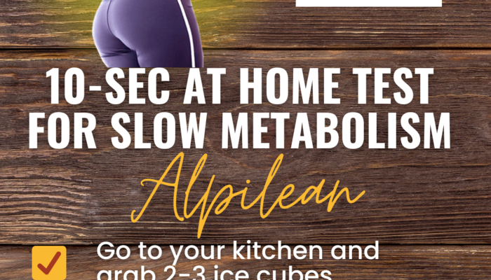 10 sec at home test for slow metabolism